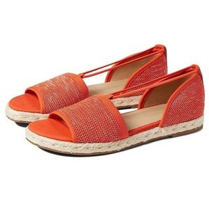 Eileen Fisher Mews Magma Melange Orange Stretch Espadrilles